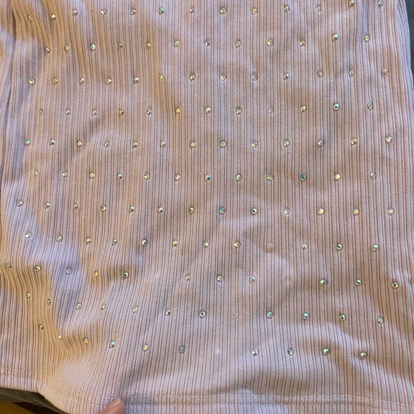 Lavender Rhinestone Mini Dress - Picture 7 of 7